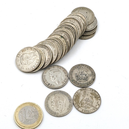 604 - A good collection of Uk pre 1947 silver coinage.