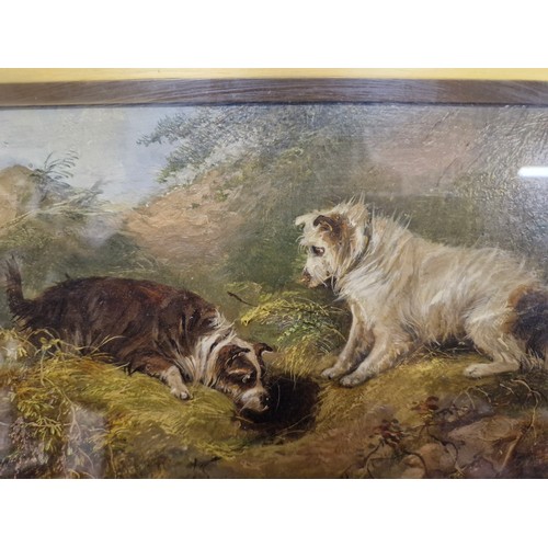 61 - Star Lot: A very fine 19th century antique oil on board painting after George Armfield (British, b.1... 