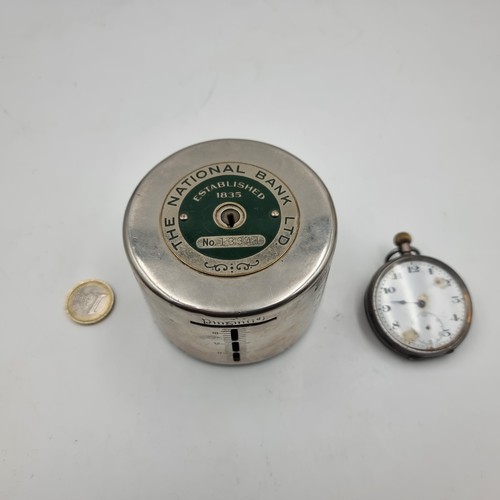 980 - A vintage sterling silver machine cut Swiss made 15 jewels pocket watch stamped 925, numbered '15738... 