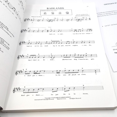 41 - Ed Sheeran's sheet music book 