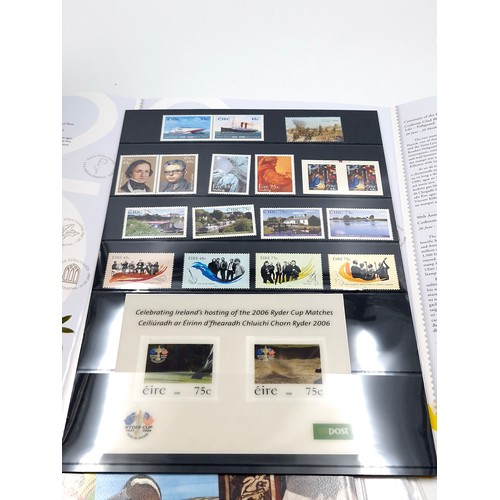 598 - Three commemorative stamp collections issued by Anpost. Irish stamps 2003 & 2004 collection together... 