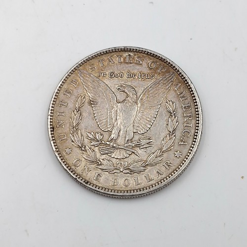 623 - An 1898 United States of America Morgan silver one dollar coin. In very good condition, lots of deta... 