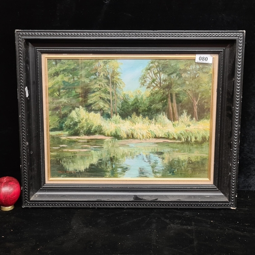 80 - Star Lot: Maura Earley (Irish, 20th century). An original Maura Earley oil on canvas painting. Featu... 