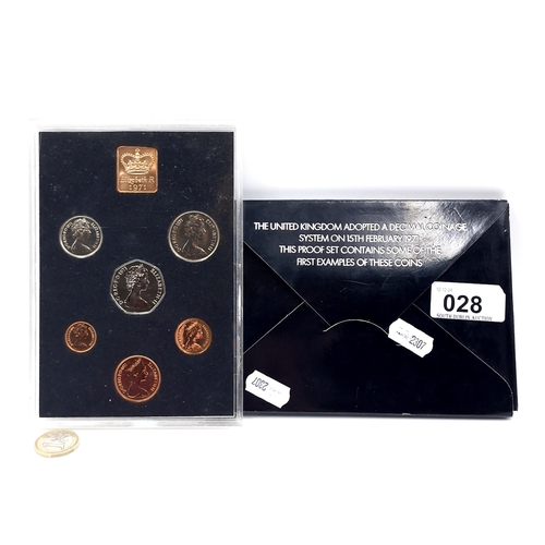 28 - A collection of decimal coinage of Britain & Northern Ireland - 1971. Presented in original packagin... 