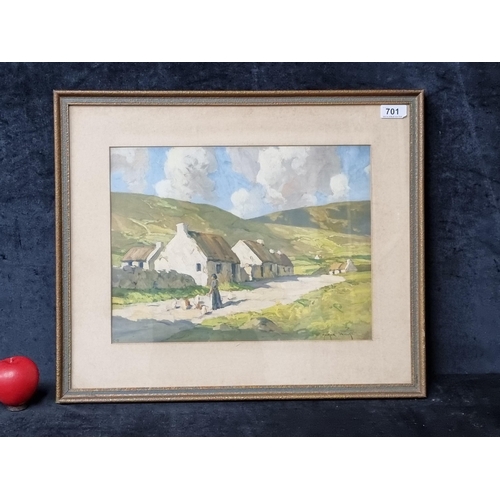 701 - A quality vintage print of a Maurice Canning Wilks (Irish b.1910 - d.1984) painting titled 'Irish Vi... 