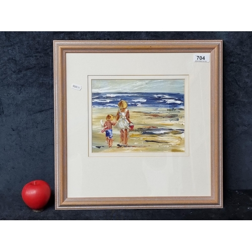 704 - Star Lot: Louise Mansfield (b.1950 - d.2018) A fabulous original Louise Mansfield oil on board paint... 