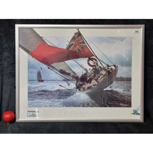 709 - A dramatic quality print of a photograph by French photographer Philip Plisson. Features the J-class... 