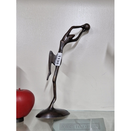 1233 - Star lot: A bronze  figure of an abstract figure in motion.
Previous in auction on 5.12.24 with Lot ... 