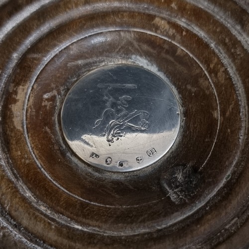 224 - Star Lot : A stunning pair of Victorian bottle coasters with a sterling silver cartouche to centre b... 