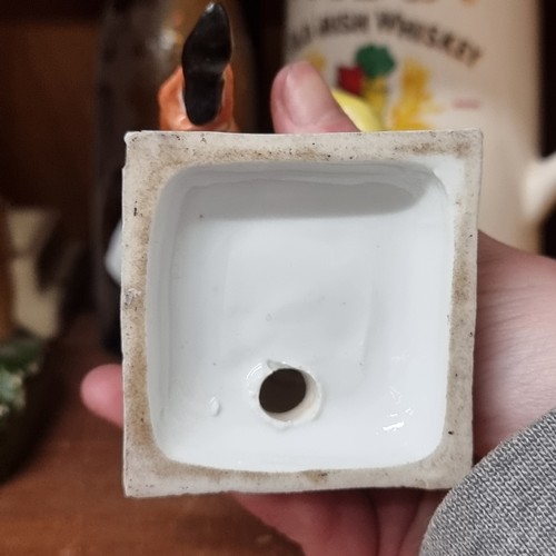 210 - Star Lot : Four unique Meissen porcelain commedia dell'arte figures. The figurines are modelled afte... 