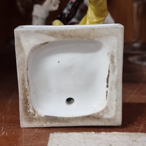 210 - Star Lot : Four unique Meissen porcelain commedia dell'arte figures. The figurines are modelled afte... 