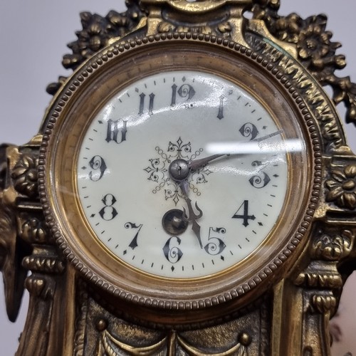 198 - Star Lot: A magnificent antique French mantel clock made by Japy Freres, a renowned clockmaking comp... 