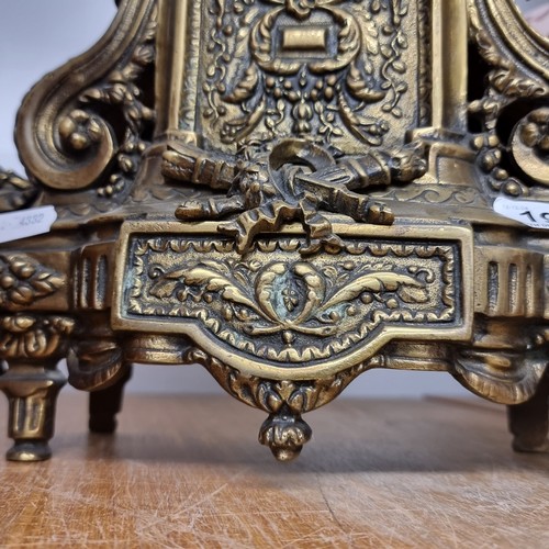 198 - Star Lot: A magnificent antique French mantel clock made by Japy Freres, a renowned clockmaking comp... 