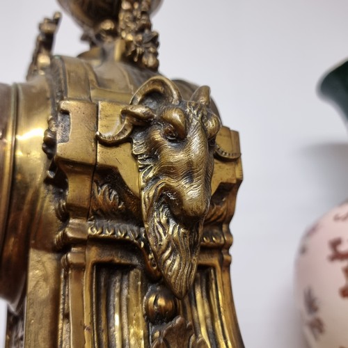 198 - Star Lot: A magnificent antique French mantel clock made by Japy Freres, a renowned clockmaking comp... 