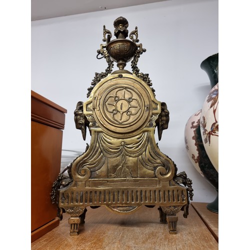 198 - Star Lot: A magnificent antique French mantel clock made by Japy Freres, a renowned clockmaking comp... 