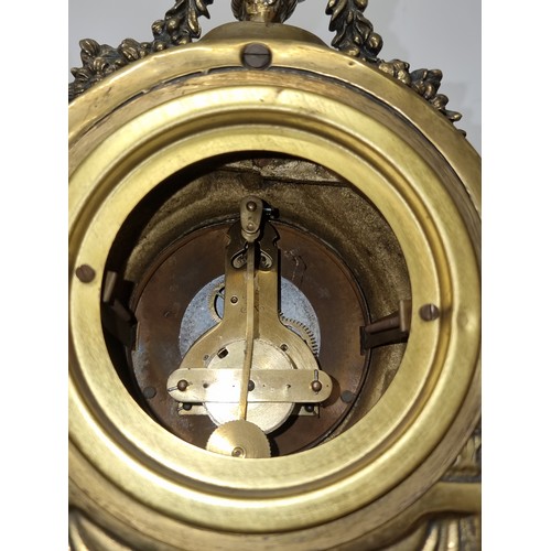 198 - Star Lot: A magnificent antique French mantel clock made by Japy Freres, a renowned clockmaking comp... 