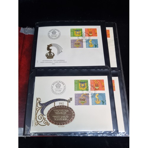 184 - An album containing an impressive and highly rare selection of Switzerland salvation army Philswiss ... 