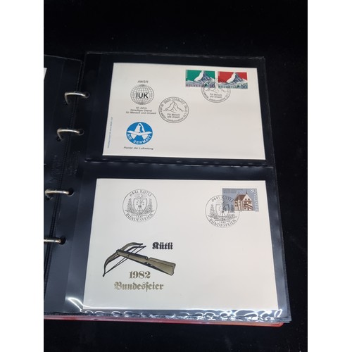 184 - An album containing an impressive and highly rare selection of Switzerland salvation army Philswiss ... 