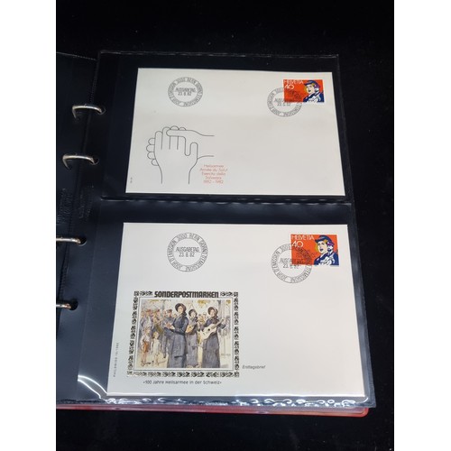 184 - An album containing an impressive and highly rare selection of Switzerland salvation army Philswiss ... 