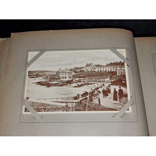 94 - A fabulous antique fully furnished post card album containing antique Irish post cards.