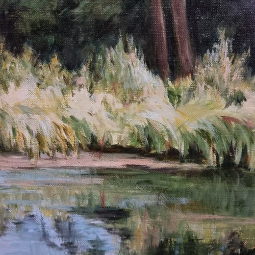 80 - Star Lot: Maura Earley (Irish, 20th century). An original Maura Earley oil on canvas painting. Featu... 