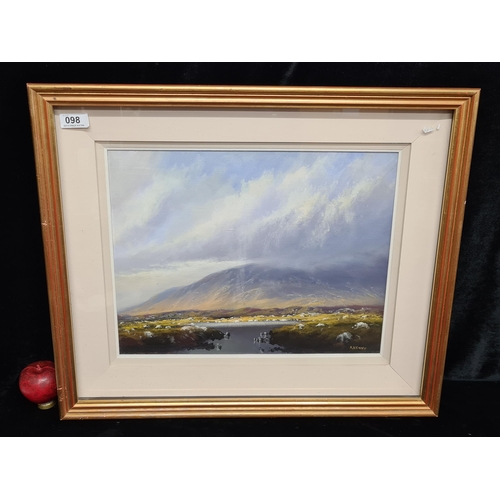 98 - Star Lot: Alan Kenny (b.1959). A serene original Alan Kenny oil on canvas painting. Features a pictu... 