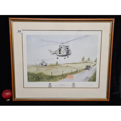 99 - A large high quality signed limited edition (57/300) print after an original watercolour painting by... 