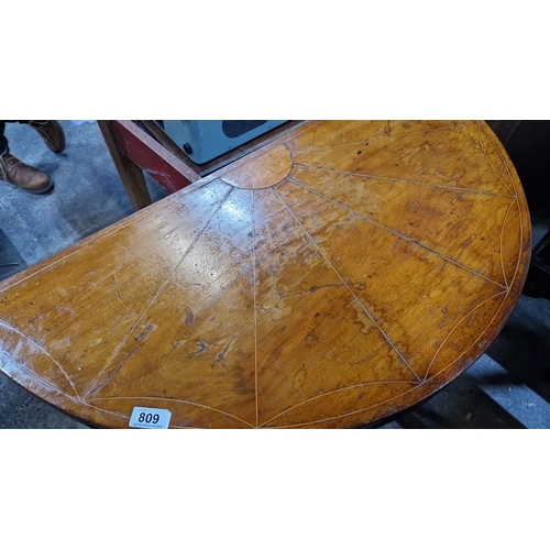 809 - Star Lot : A fabulous Antique folding card table, circa early 19th century, features Burl maple cons... 