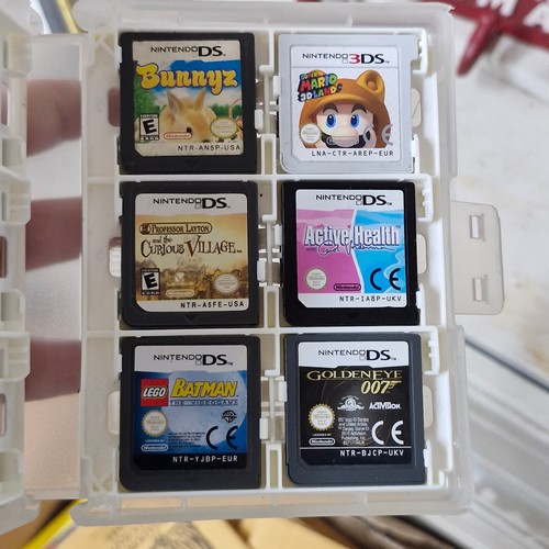 785 - A selection of Nintendo DS games including Super Mario, Star Wars, Active Health, Bunnyz, Professor ... 