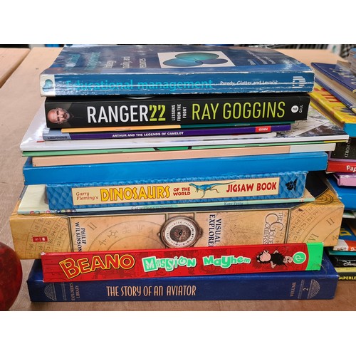 1083 - Mixed lot of kids books, approximately 20 items. Features include pop-up globe book and story collec... 