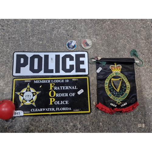 1134 - A set of five Police Memorabilia. Includes commemorative coins.
Previous in auction on 5.12.24 with ... 