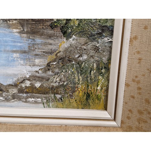 85 - Star Lot: Sheila Rahill (Irish, 20th century). An original Sheila Rahill oil on board painting title... 