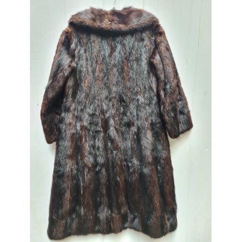 804 - An exquisite vintage S. Donnelly genuine fur full length coat. Fur in lovely condition. Size approx.... 