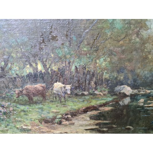 672 - Super Star Lot: Arthur Wasse (British, 1854-1930). An original Arthur Wasse oil on canvas painting. ... 