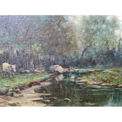 672 - Super Star Lot: Arthur Wasse (British, 1854-1930). An original Arthur Wasse oil on canvas painting. ... 