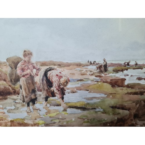 673 - Star Lot: Arthur Burrington (British, 1856-1924). An original Arthur Burrington watercolour on paper... 