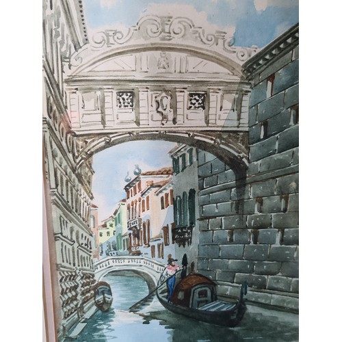 701 - Star Lot: A. Bolderin (Italian, contemporary). An original A.Bolderin watercolour on paper painting.... 