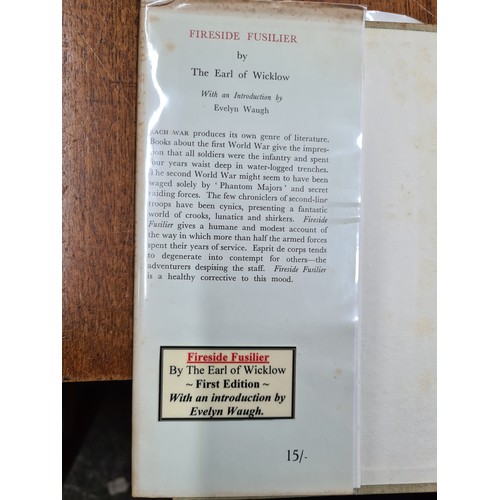 781 - A fabulous collector's first edition of 'Fireside Fusilier' by The Earl of Wicklow with an introduct... 