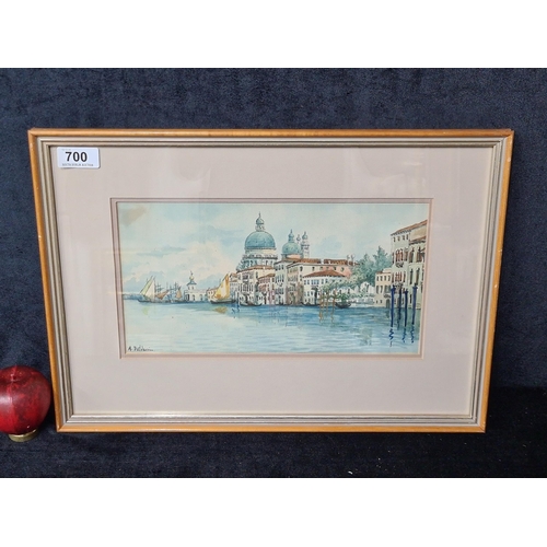 1033 - Star Lot: A. Bolderin (Italian, contemporary). An original A.Bolderin watercolour on paper painting.... 