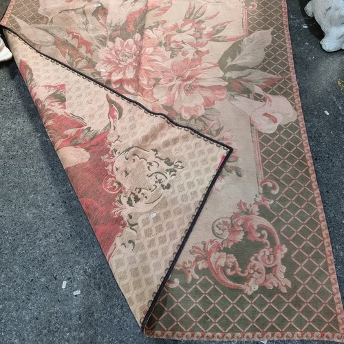 332 - Star lot : A super Laura Ashley rug. Very pretty colours and in good order. 227 cm x 175 cm