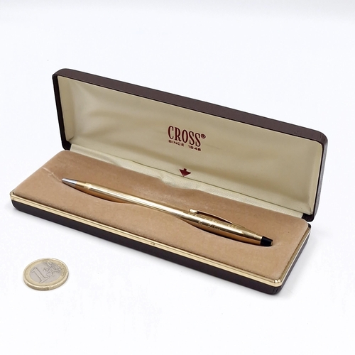 39 - A Cross rolled gold ballpoint pen in original Cross box.