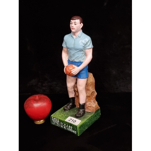 210 - A fun hand painted GAA figure advertising Players Please.