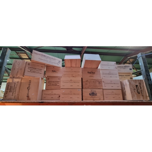 334 - 23 wooden wine crates. Lots of ways you could repurpose these. Would look fantastic stacked up for s... 