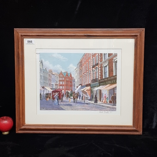 66 - A giclee print of an original painting by by Charlie Bradley. Features an old Irish town. With 'Nost... 