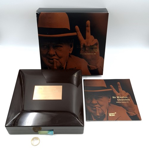 1 - Super Star Lot:
A stunning Mont Blanc 18ct rose gold Sir Winston Churchill Limited Edition fountain ... 