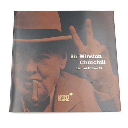 1 - Super Star Lot:
A stunning Mont Blanc 18ct rose gold Sir Winston Churchill Limited Edition fountain ... 