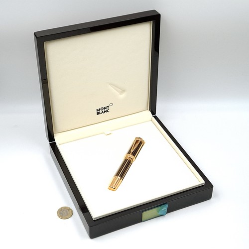 1 - Super Star Lot:
A stunning Mont Blanc 18ct rose gold Sir Winston Churchill Limited Edition fountain ...