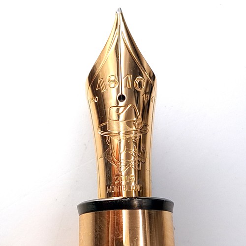 1 - Super Star Lot:
A stunning Mont Blanc 18ct rose gold Sir Winston Churchill Limited Edition fountain ... 