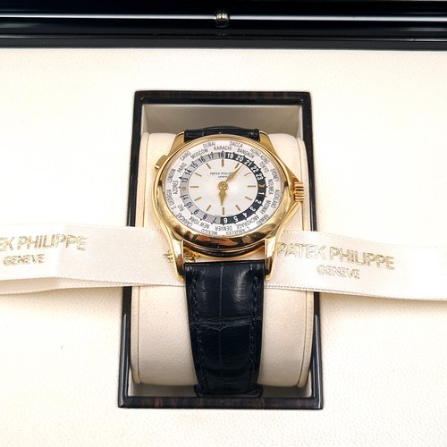 4 - Super Star Lot:
PATEK PHILIPPE 18K Rose Gold World Time Watch

Reference: 5110J-001
Movement: 321161... 