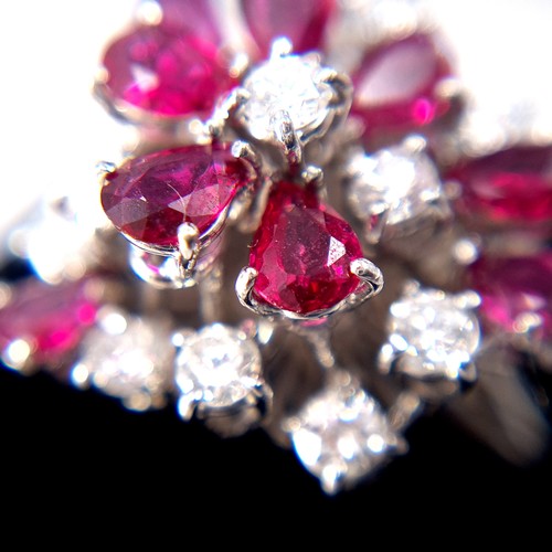 9 - Super Star Lot:
A fabulous ring featuring 10 diamonds and 10 rubies set in 9ct white gold. The diamo... 